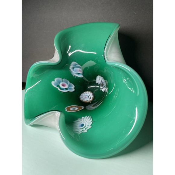 Murano‎ Art Glass Bowl / Vase Fratelli Toso made in Italy